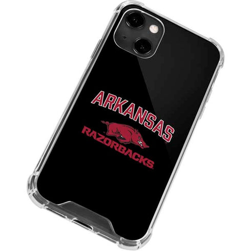 University of Arkansas-Fayetteville Razorbacks Black iPhone 14 Clear Case
